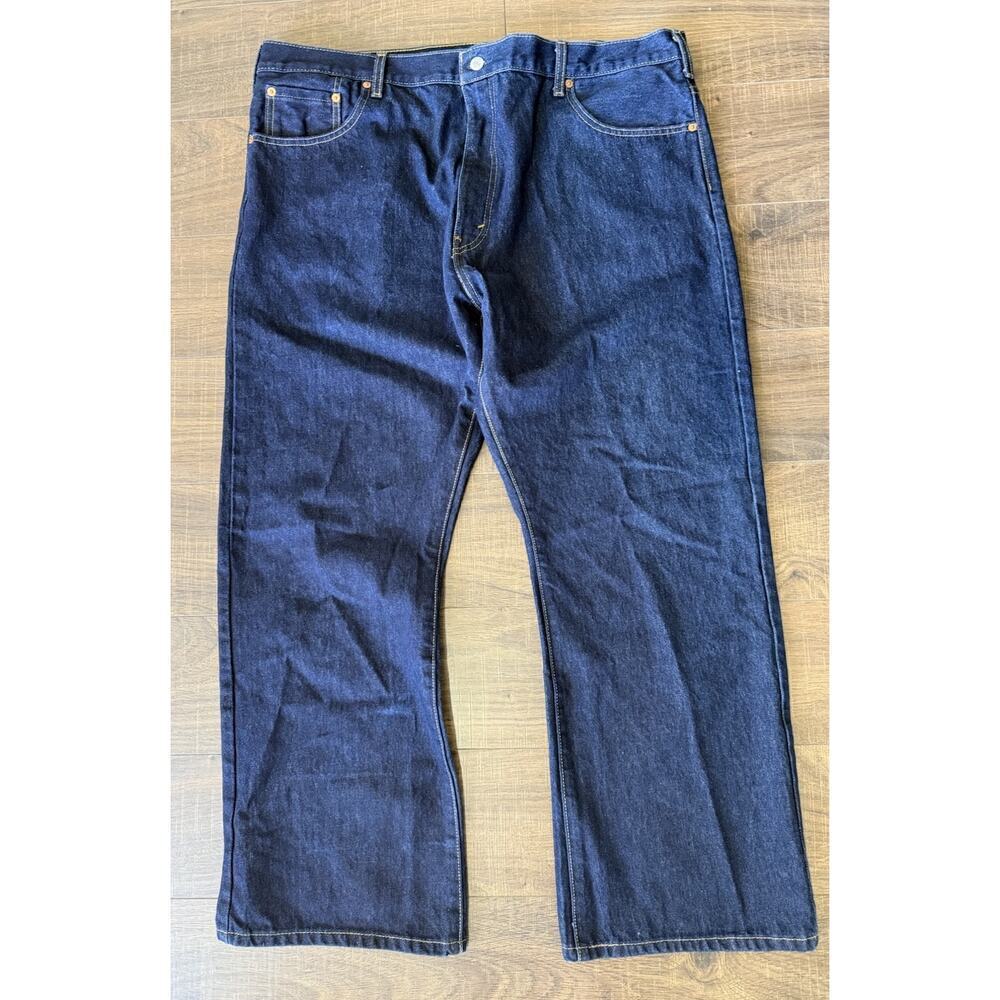 Levi's 517‎ Jeans Mens Size 44x30 Dark Blue Wash Denim Bootcut Western Cowboy